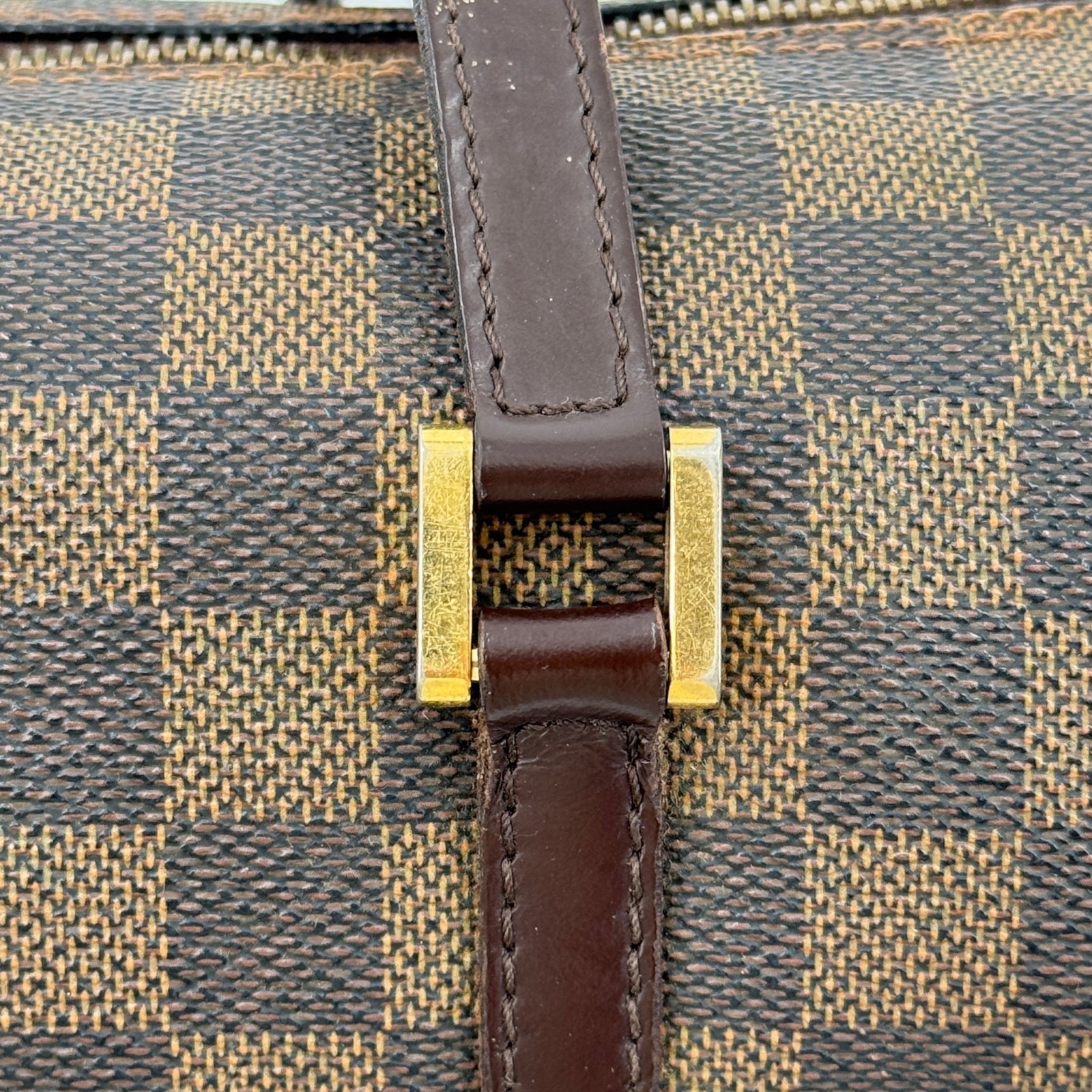 LOUIS VUITTON Papillon 26 Damier Ebene Canvas Brown Vintage Handbag N51304