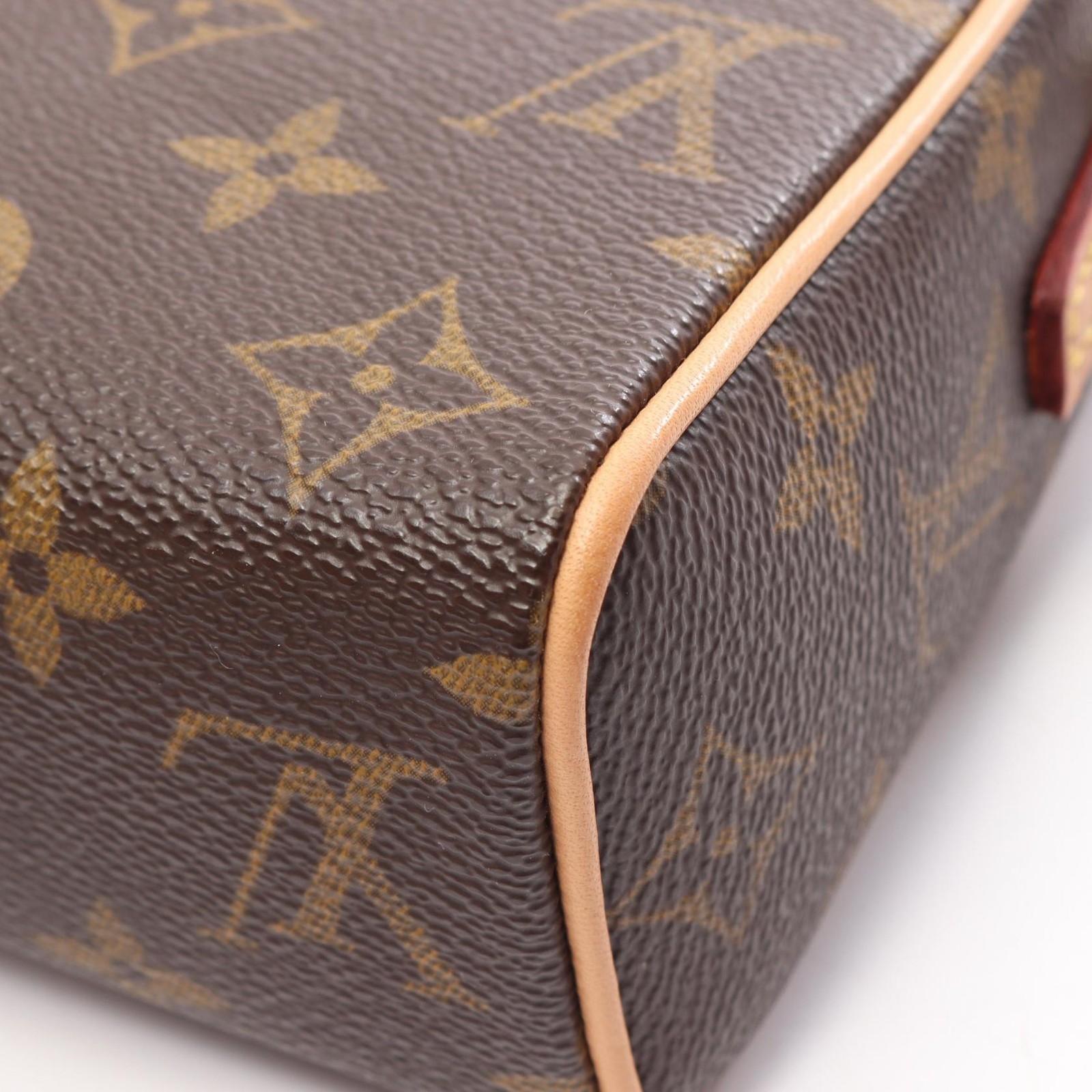 LOUIS VUITTON Recital shoulder Handbag M51900 Monogram leather Brown Used Women