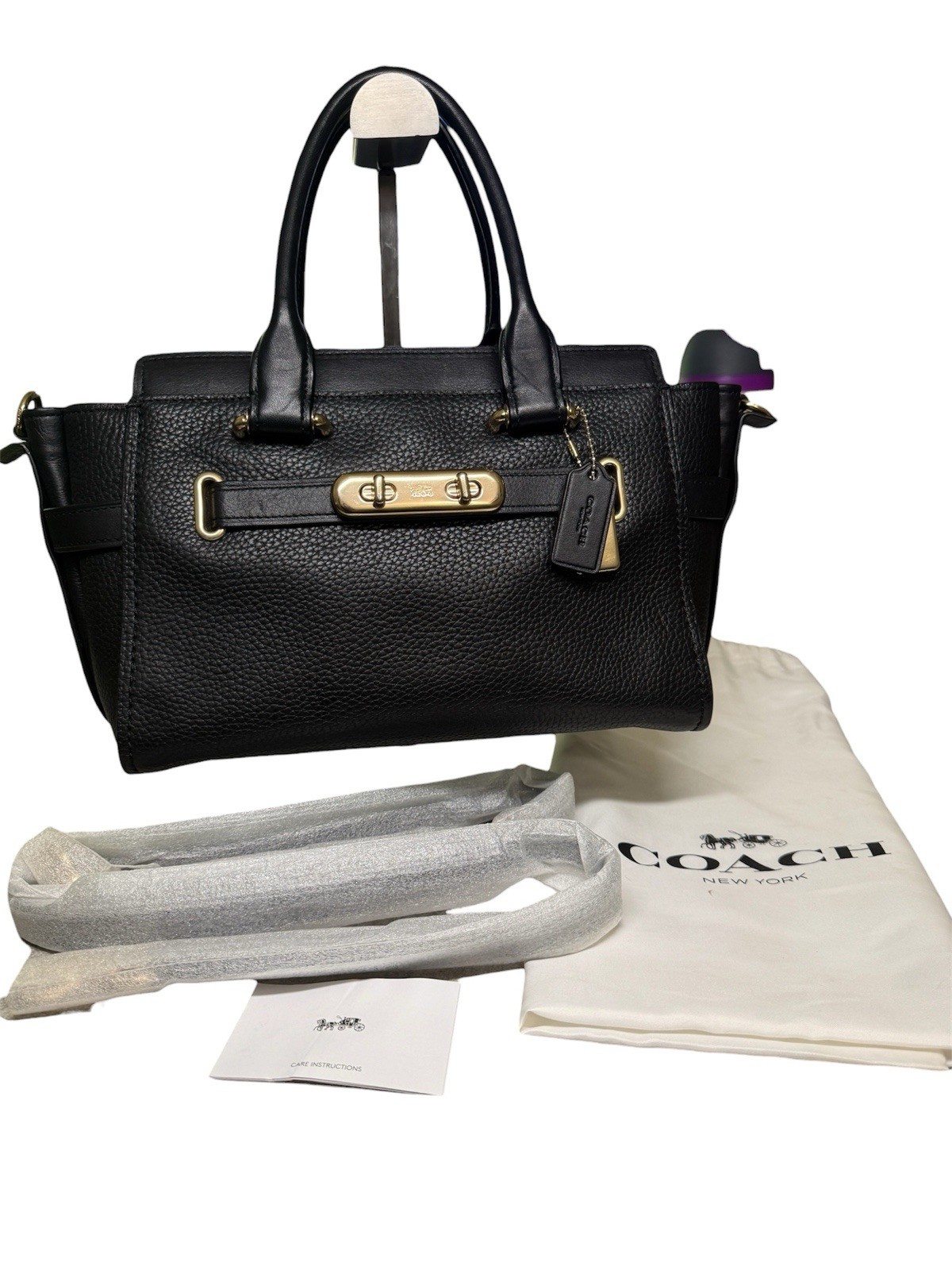 Coach Swagger 27 Pebble Leather With Dustbag
