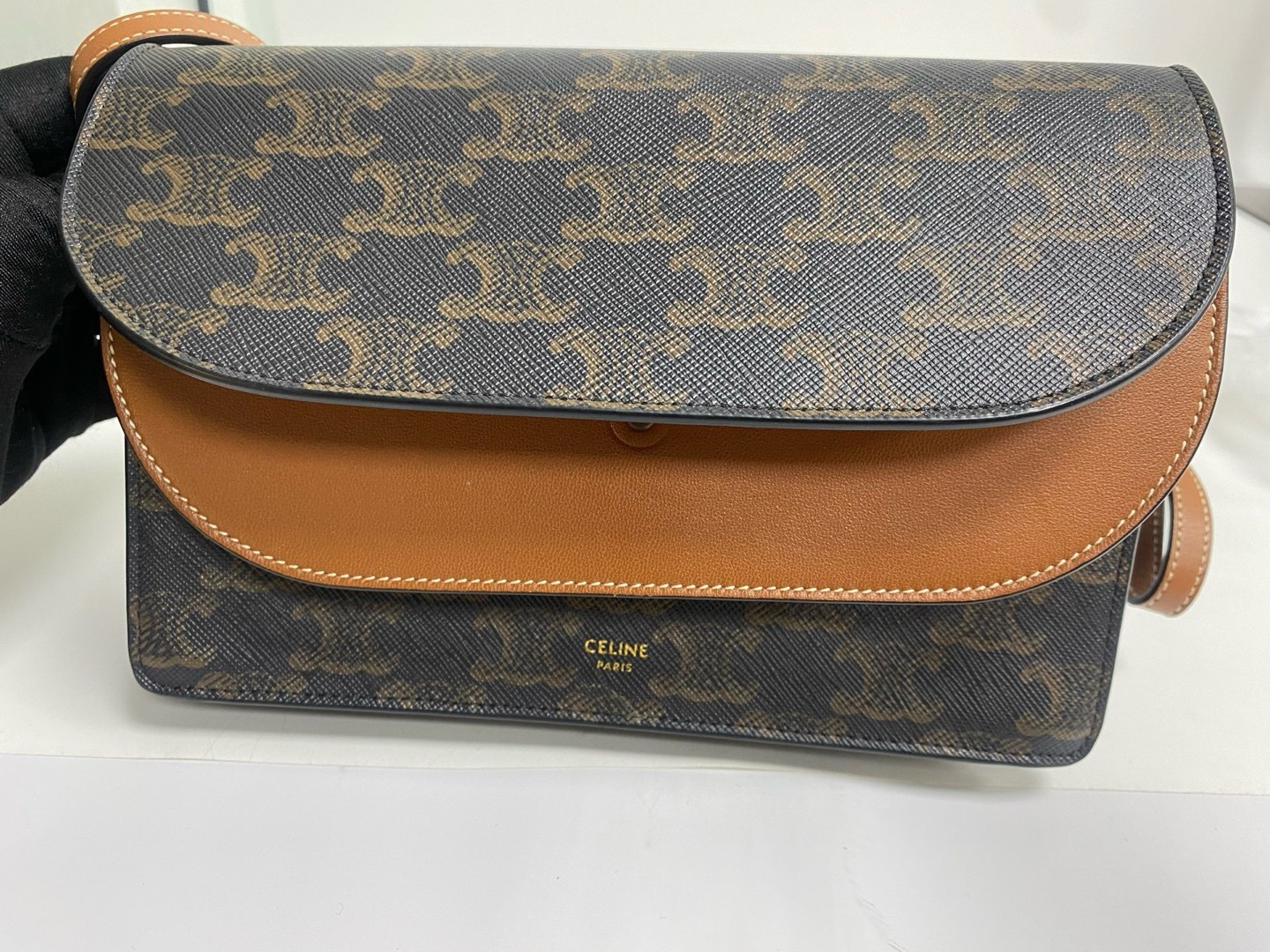 Celine Pre-Owned Authentic Envelope Bag Monogram Length 20, width 6, height 14