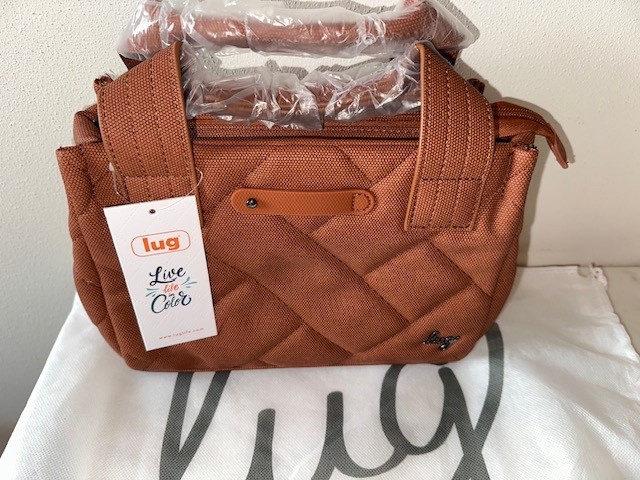 NWT – Lug Jitterbug Matte Luxe VL Crossbody Bag – Copper Brown – In Dust Bag NWT