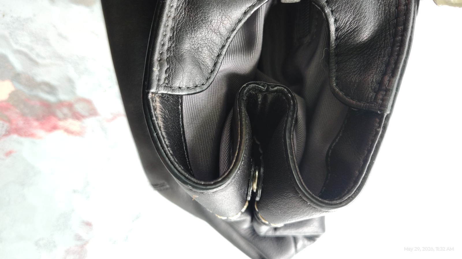 Coach LARGE F13732 Vintage Soho Black Pleated Leather Shoulder Bag