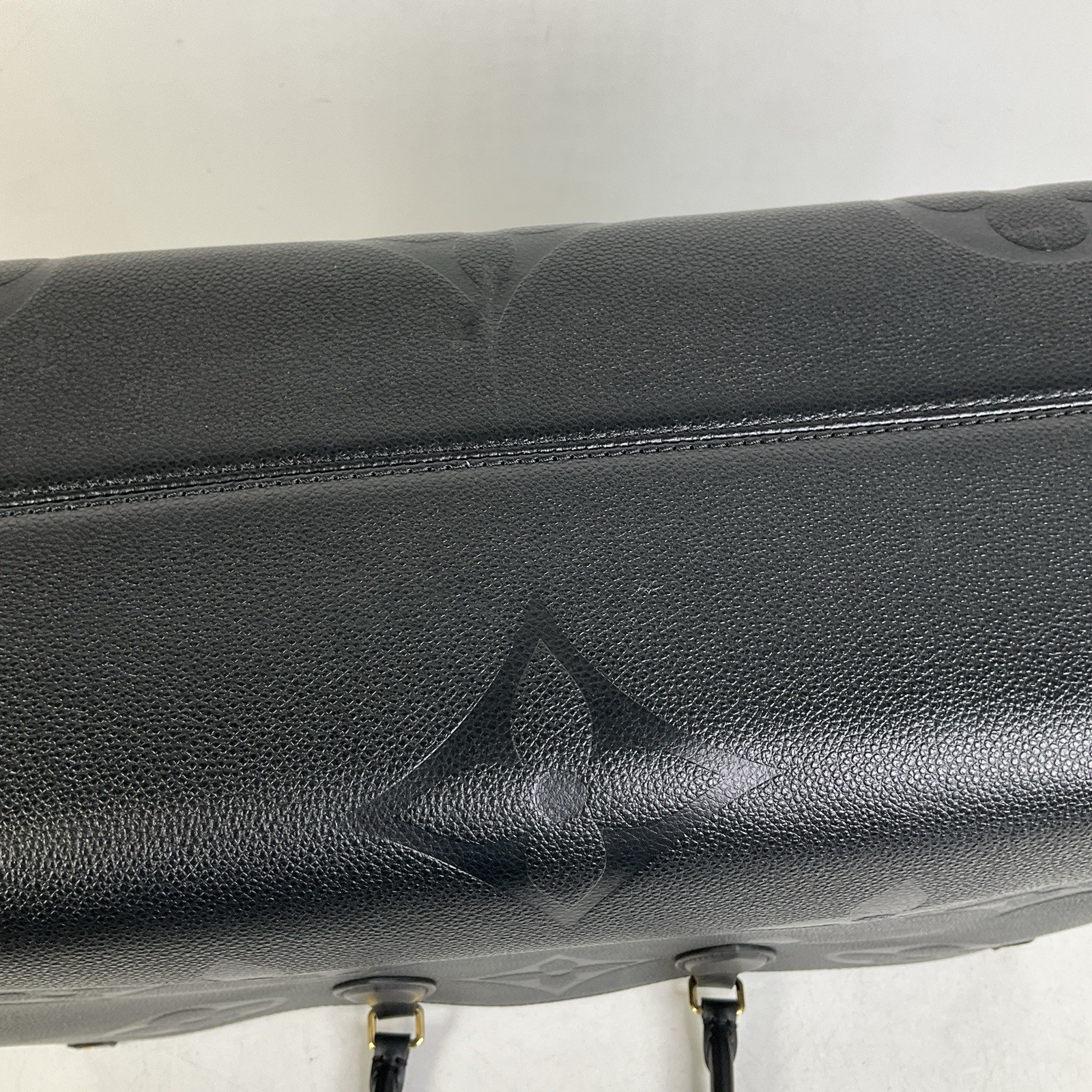 Louis Vuitton OnTheGo GM Monogram Empreinte Black Leather Shoulder Tote