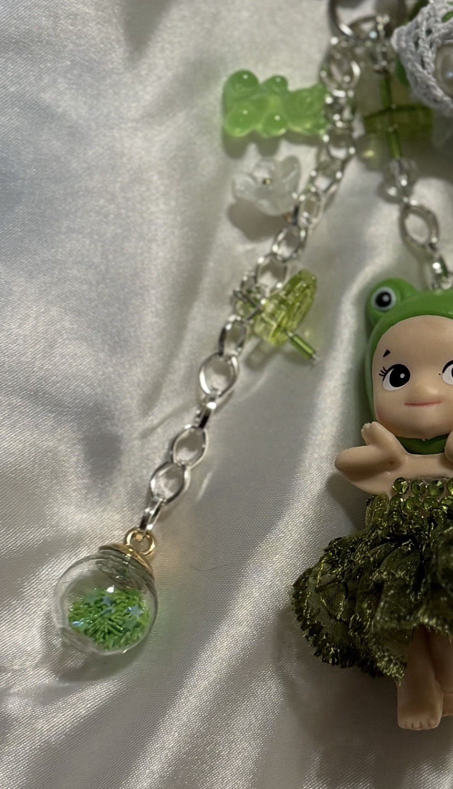Custom Frog Sonny Angel Dupe Bag Charm Fairycore Cottagecore Gift