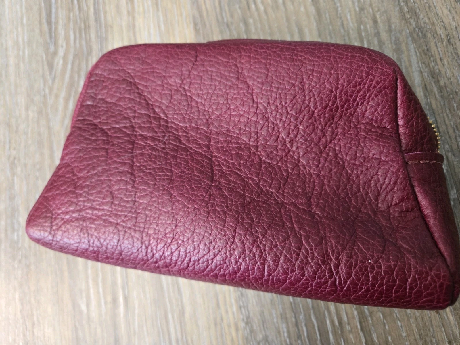 New Portland Leather Goods PLG Large Roswell Pouch Astra deep magenta pebble