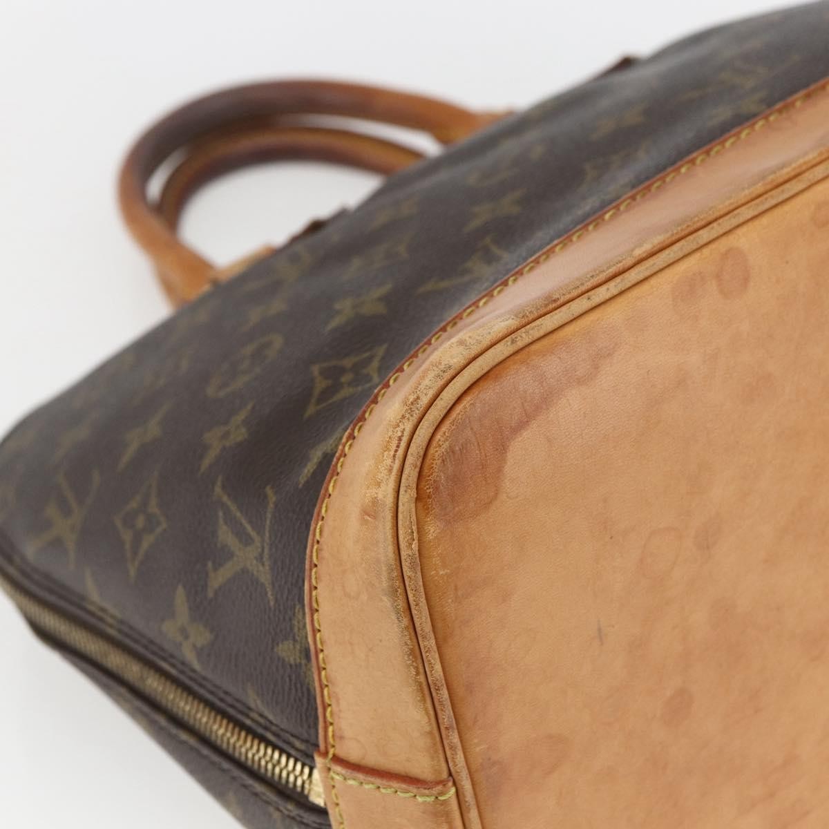 LOUIS VUITTON Monogram Alma Hand Bag M51130 LV Auth 168340