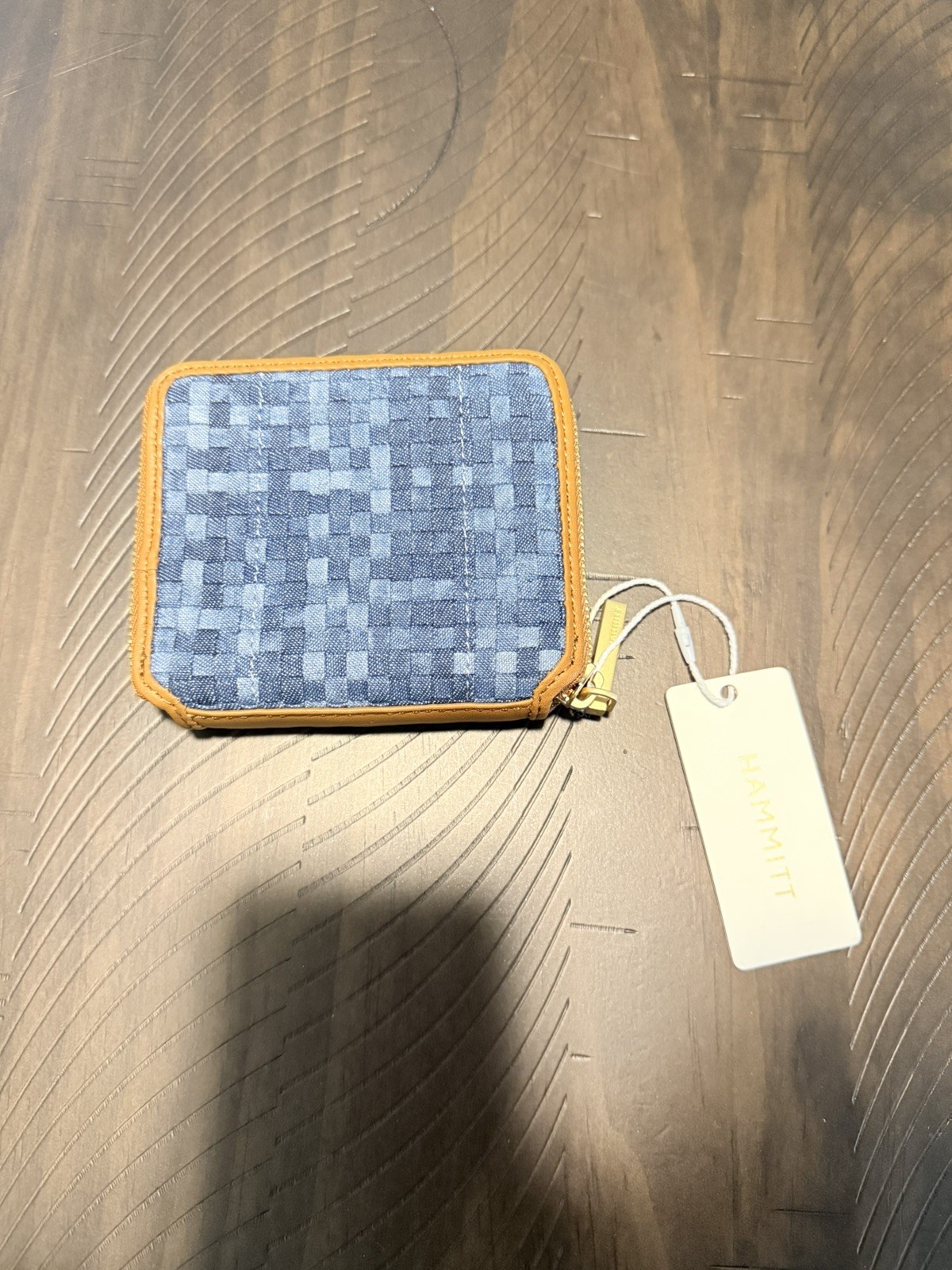 NWT – Hammitt 5 North Mosaic Denim/Brushed Gold Wallet -Bundle w/ Matching Tote!