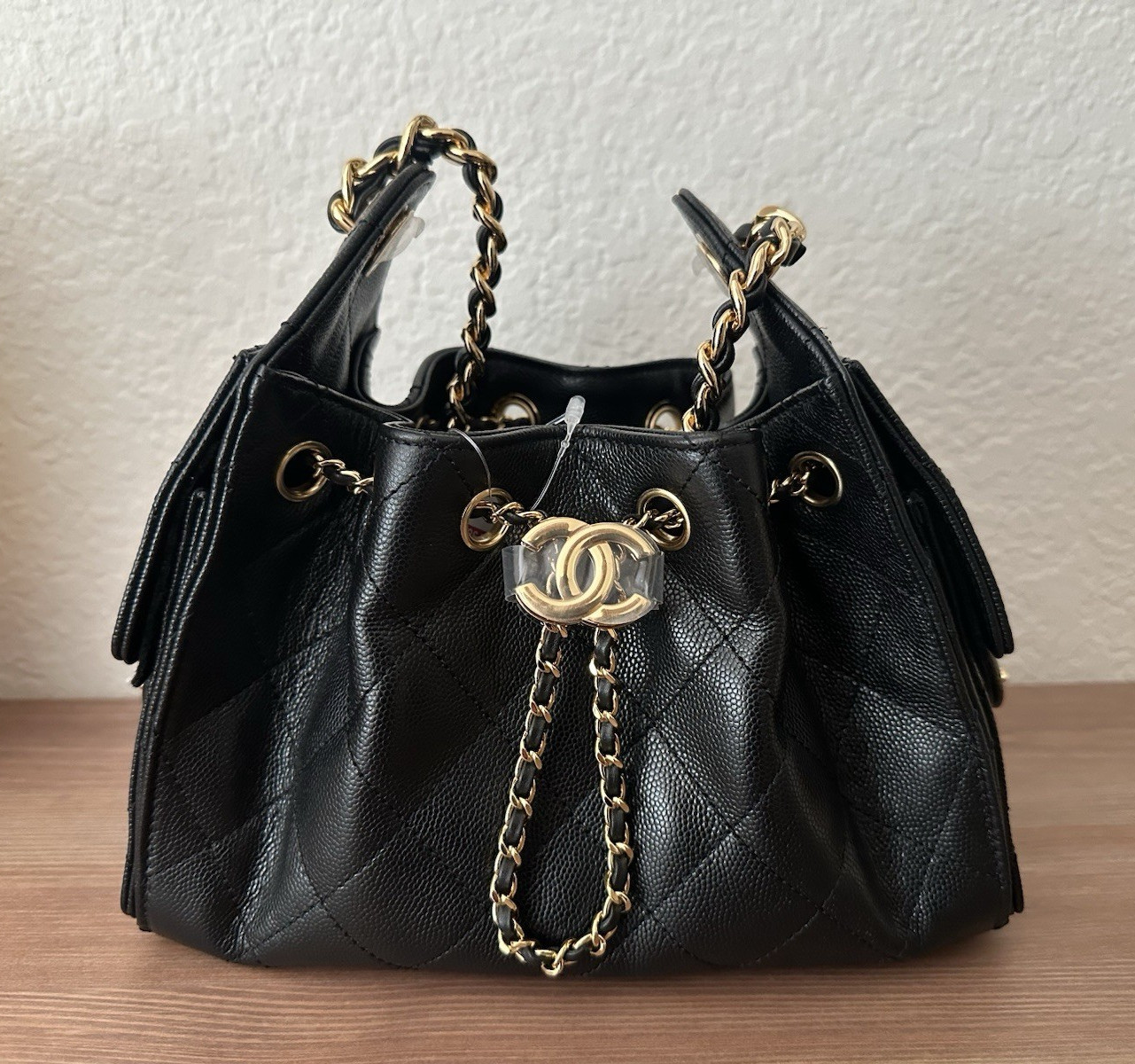 CHANEL 25 mini bag in black