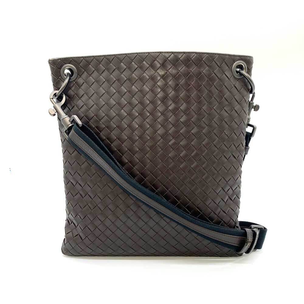 BOTTEGA VENETA INTRECCIATO Shoulder Bag Brown AB Grade Leather 172736 Used
