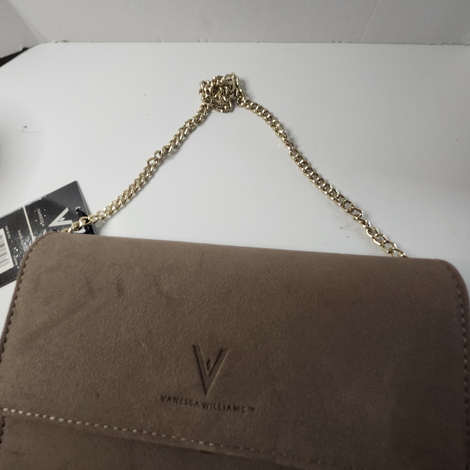 Vanessa Williams Purse Handbag With Tags Beige CHain Handle
