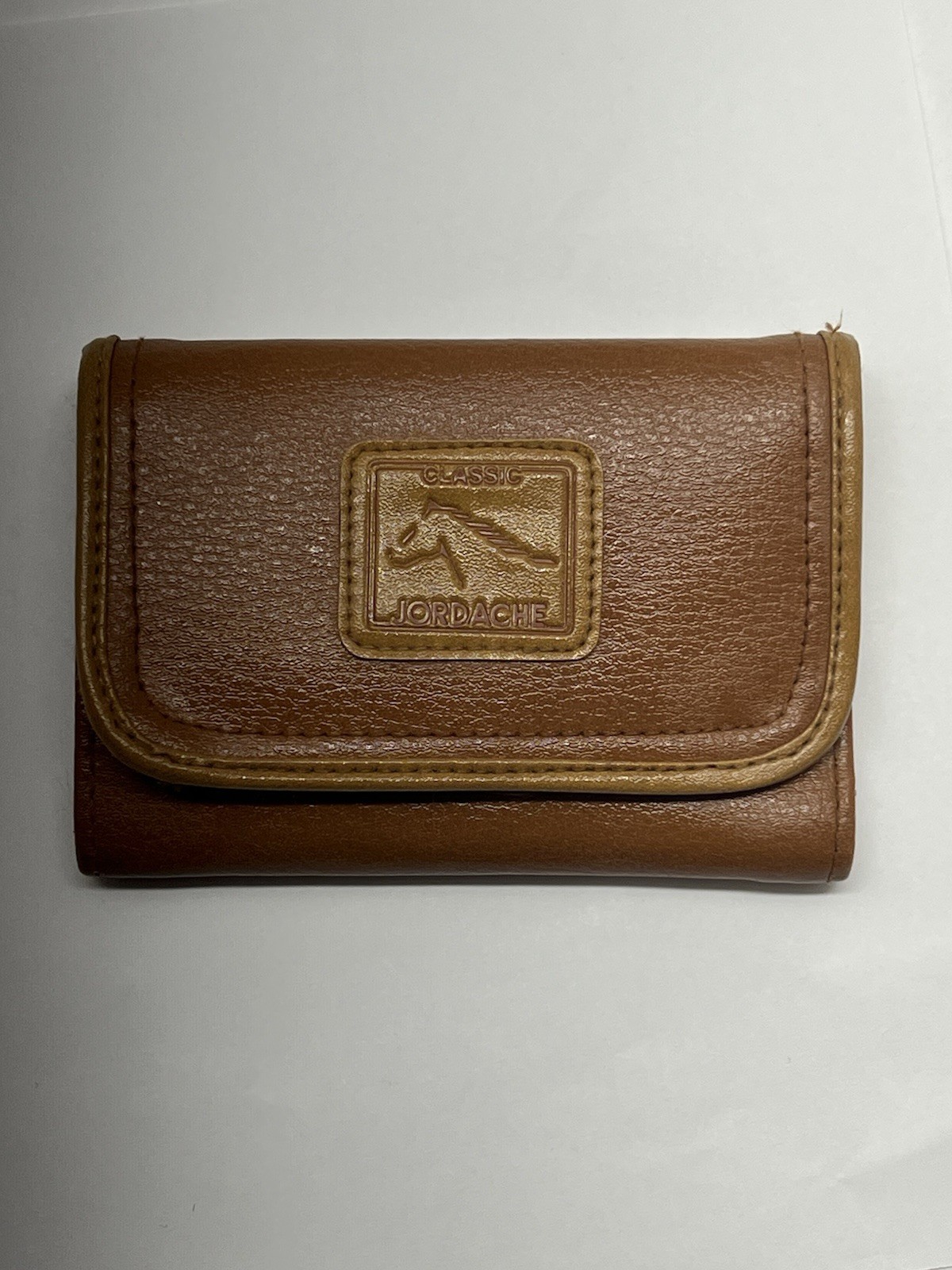 Vintage Classic Jordache Wallet Brown Small With Coin Zipper Y2K