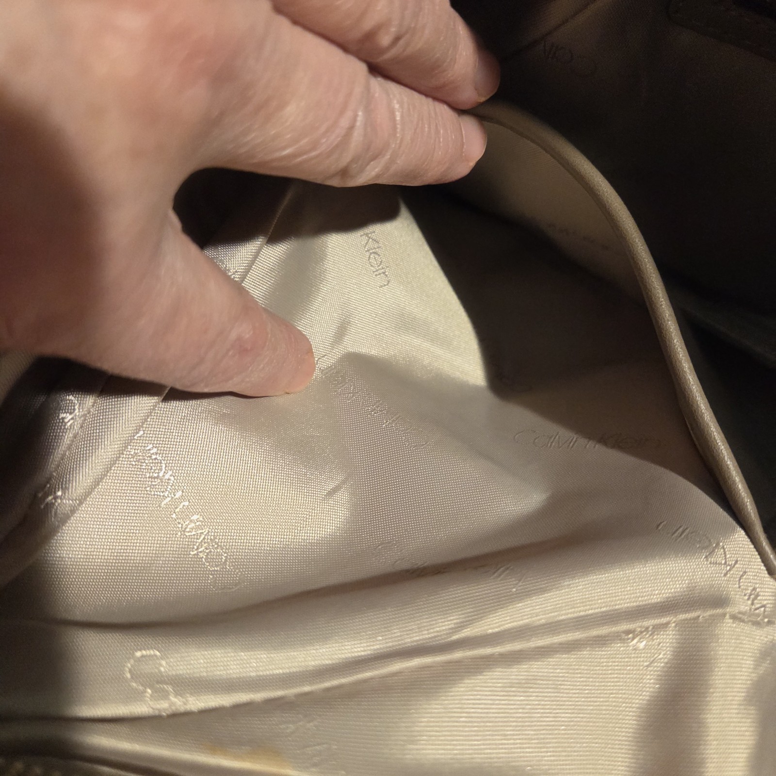 Calvin Klein Geo Rocky Road Hobo Bag, Taupe