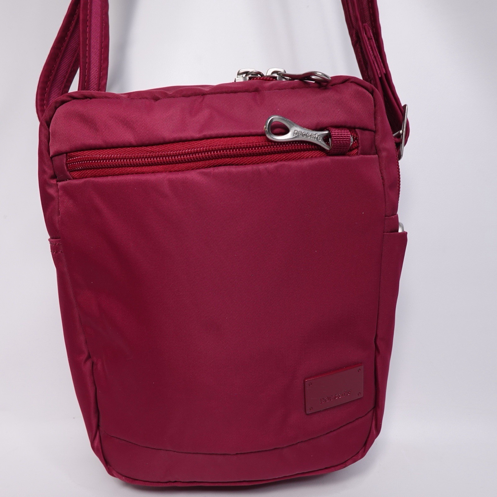 Pacsafe Citysafe CS75 Anti-Theft Cross-Body Travel Bag, Pink RFID Safe