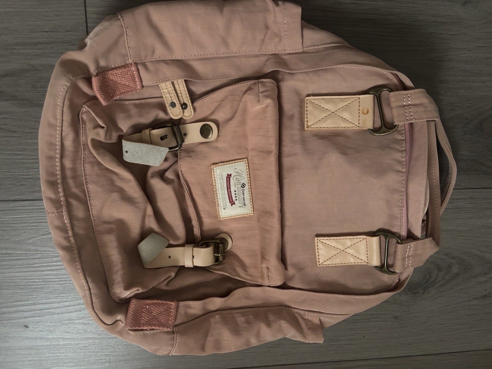 Himawari Women’s Backpack Pink/Gray, Water-Repellent for Travel