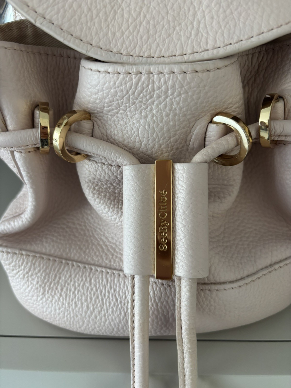 See By Chloe Black Leather Bucket Bag Tassels Gold Hardware Purse Vicki?