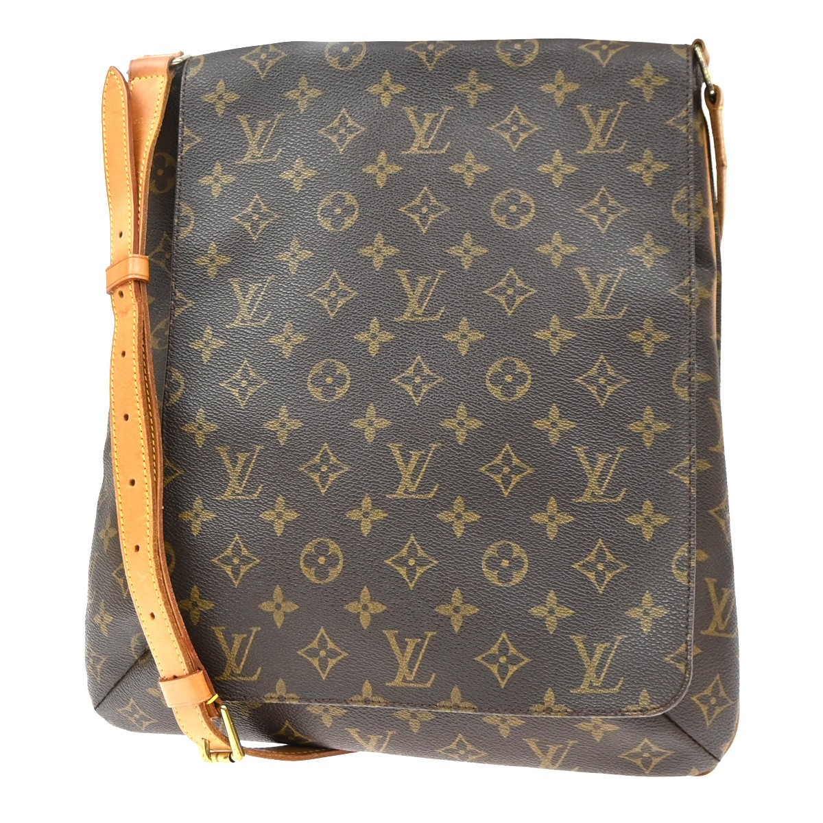 LOUIS VUITTON Musette Shoulder Bag Monogram Leather Brown France M51256 80KD522