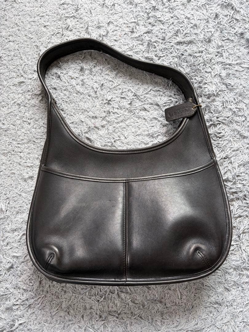 Old Coach Ergo One Shoulder Black Vintage Rare 9033 Size 21*28*7cm Japan