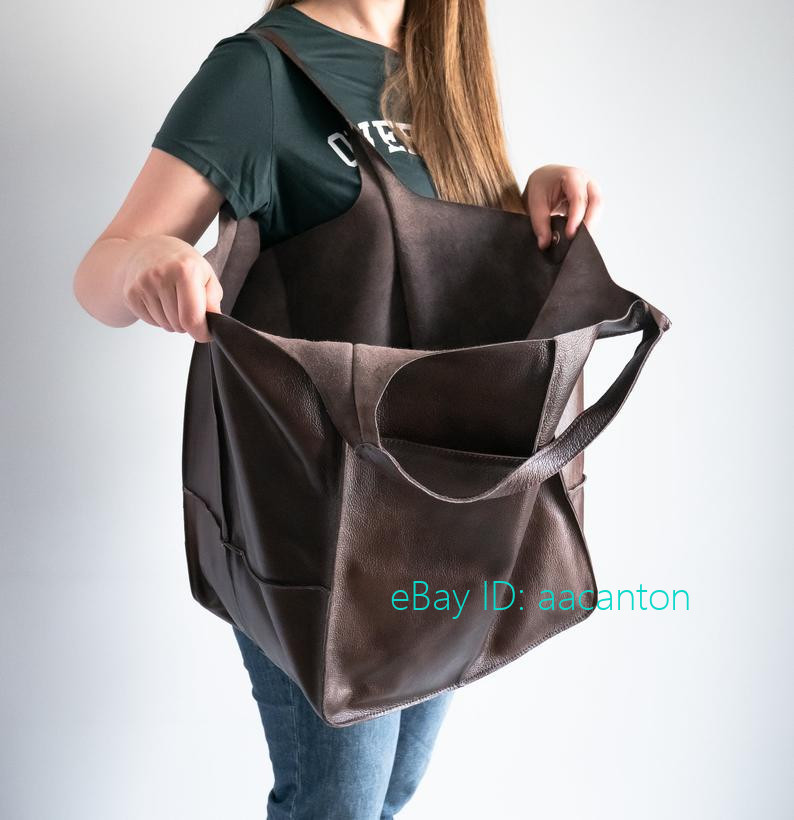 Large Capacity Shopping Bags Soft Leather Casual Tote Shoulder Bag Handbag Women