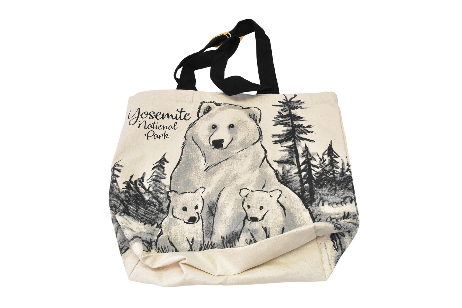 Art Studio Company Yosemite National Park Grizzly Shopper Tote Natural Canvas