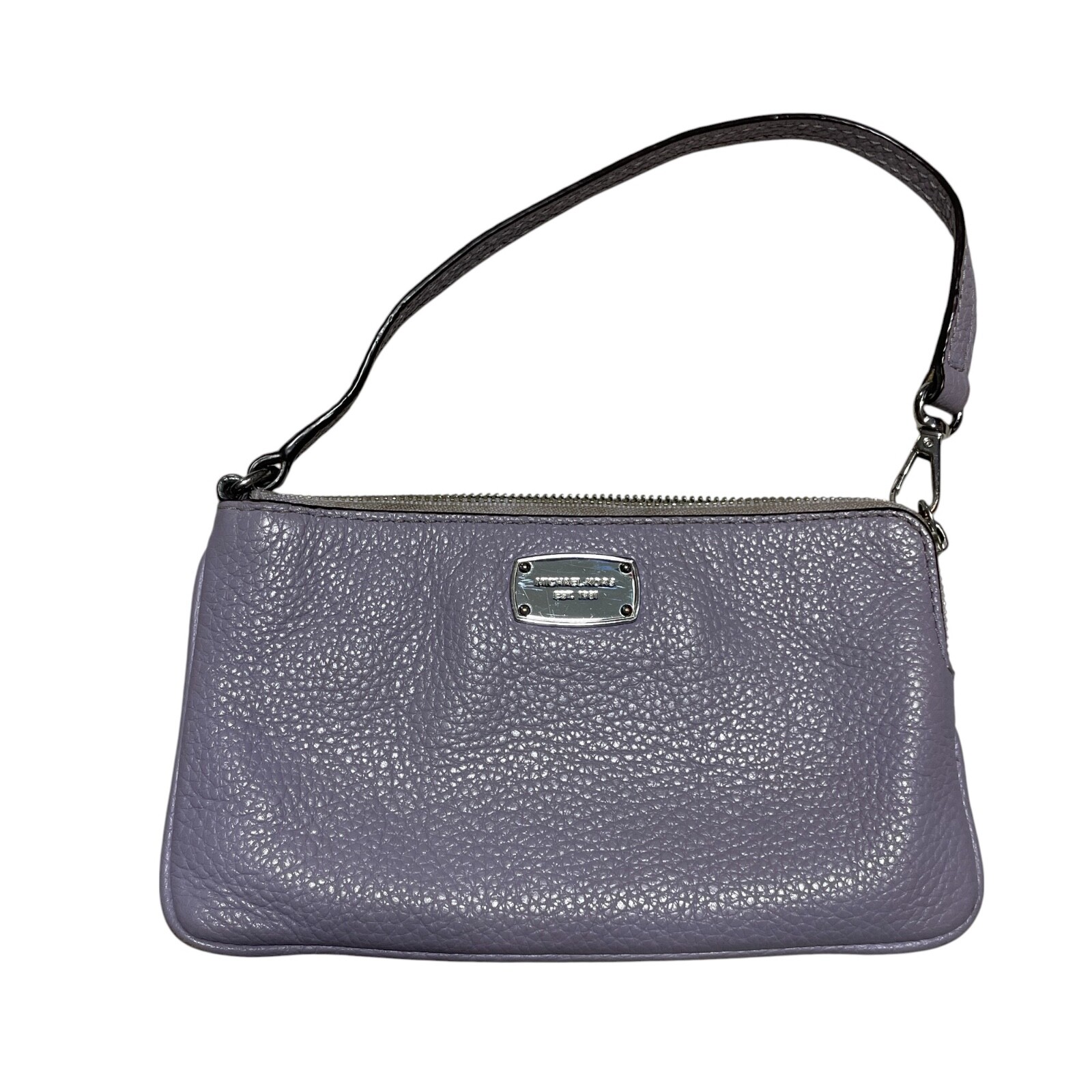 Michael Kors Lavender Pebble Leather Wristlet (some wear, see images)