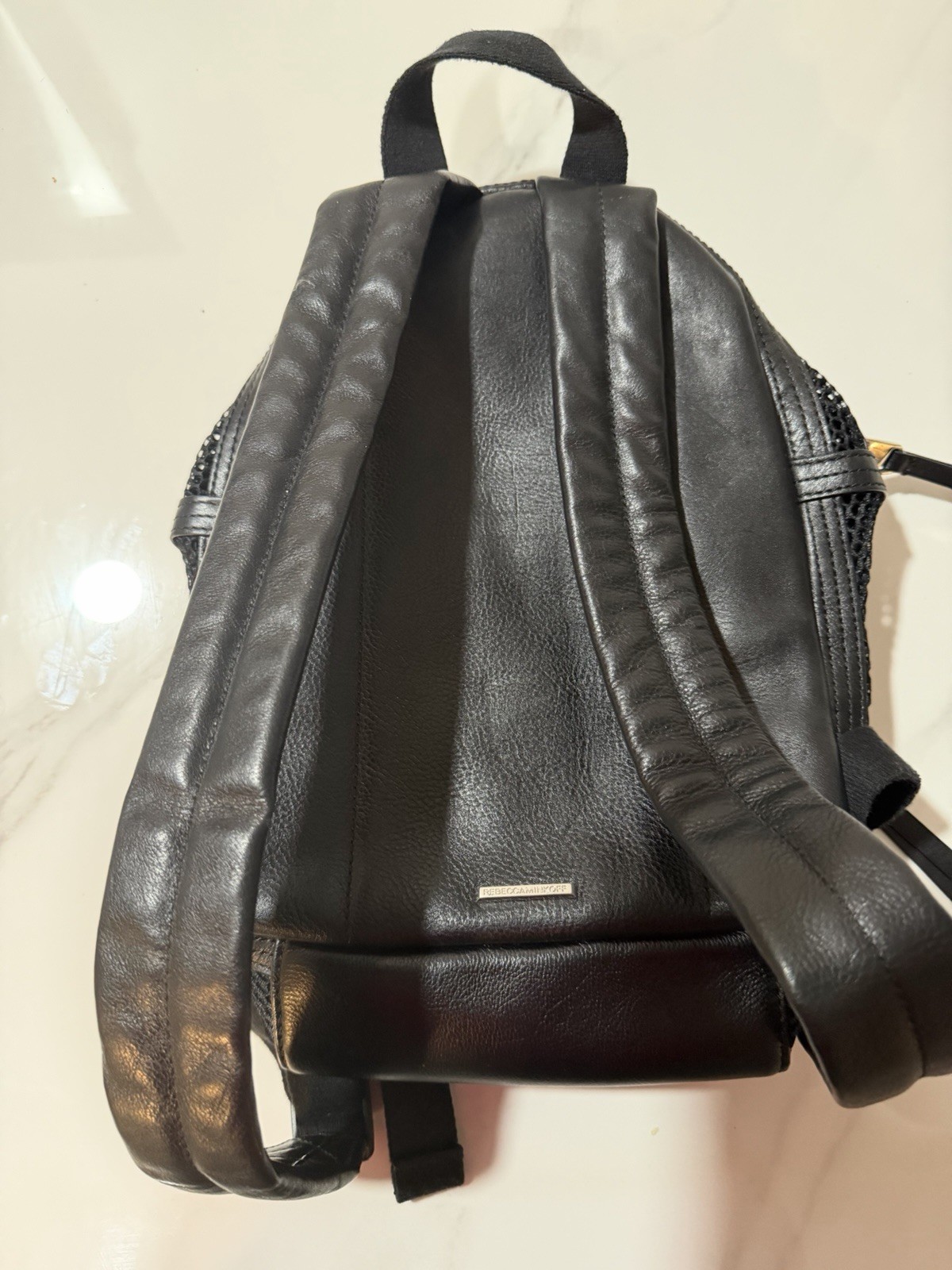 Rebecca Minkoff Leather Mesh Witch Punk Whimsy Goth Grunge Academia Mini Bag