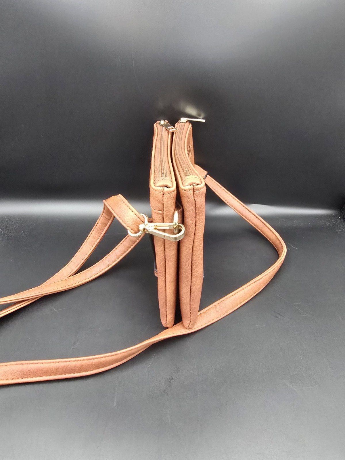 Un-branded Small Crossbody Purse In Brown