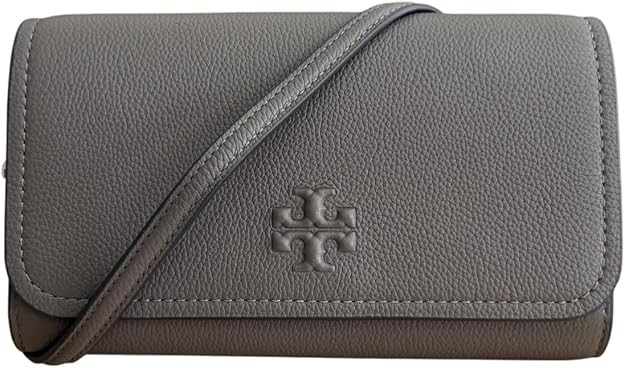 NWT Tory Burch Thea Flat Wallet Crossbody Wild Mushroom Purse 169971 MSRP $375
