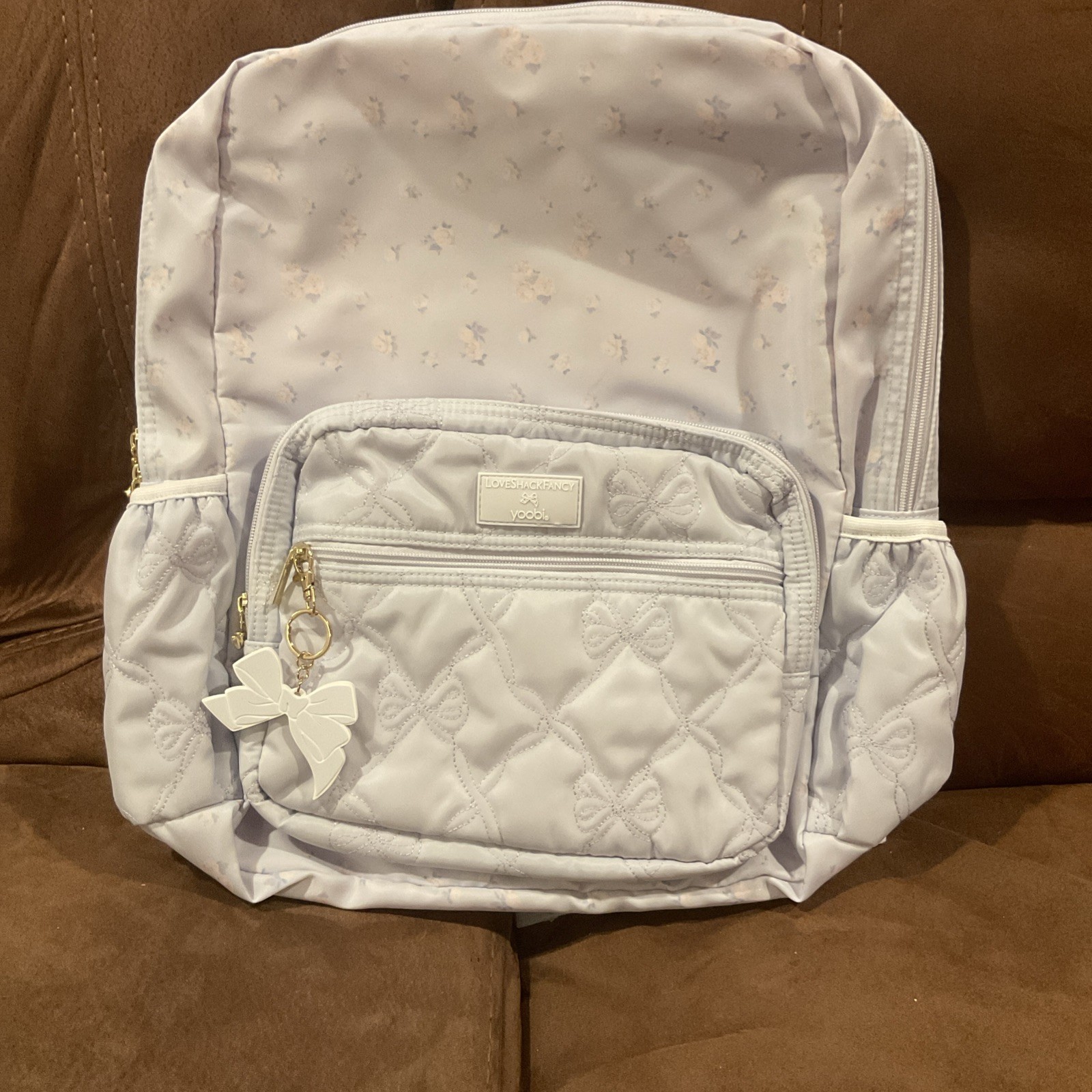 LoveShackFancy x Target Yoobi Blue Everblooming Rosettes Ditsy Backpack NWT!