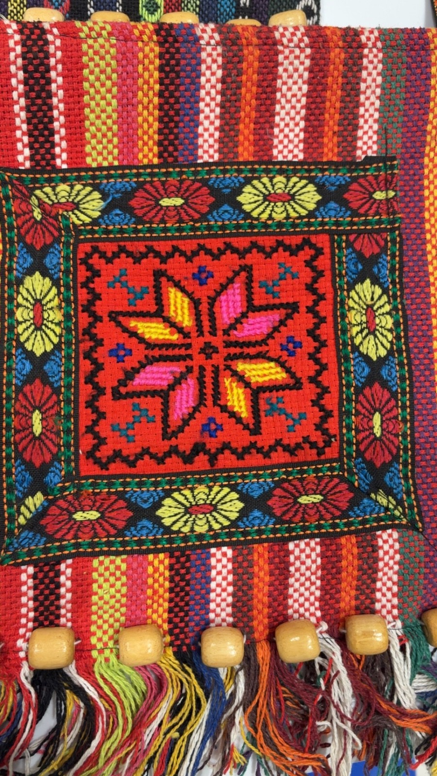 Colorful Artisan Boho Crossbody Bag Handcrafted Traditional Embroidered