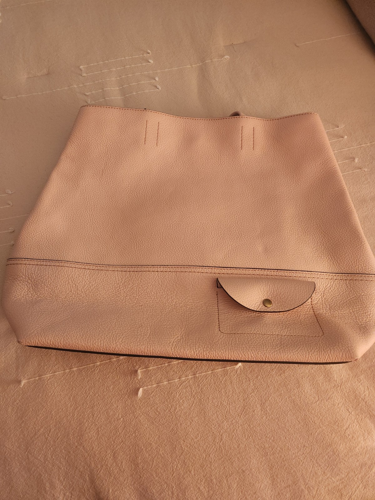 J Crew All Day Tote Bag Purse In Blush pink. NWT. 18 X 13 Inches. Leather.