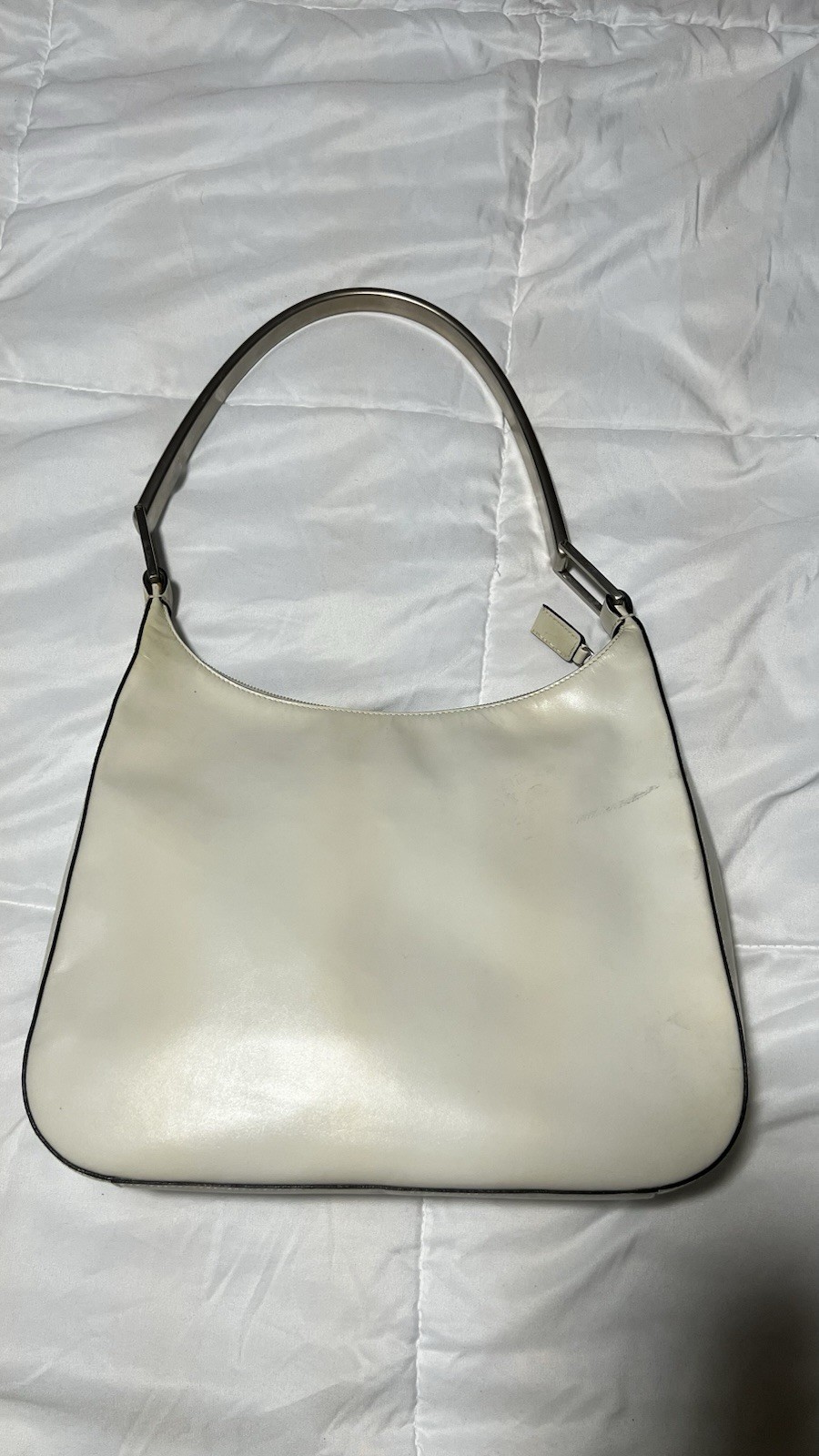 Prada Vintage Vitello Metallo Cleo Shoulder Bag