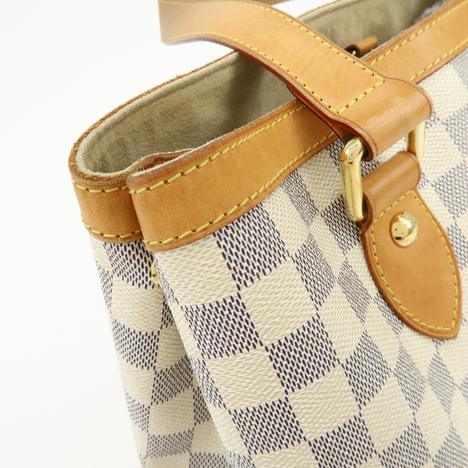 Louis Vuitton Damier Azur Hampstead PM Hand Bag Ivory N51207 Authentic Used F/S