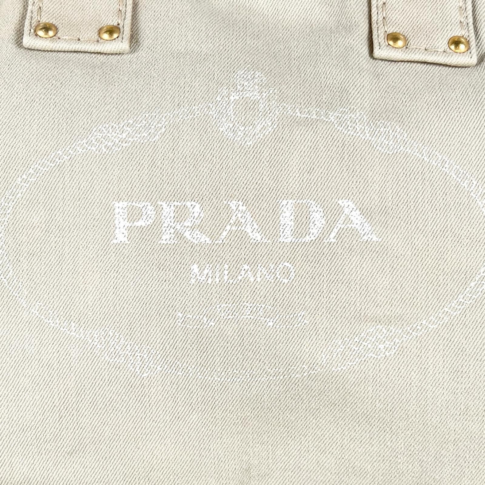 PRADA Canapa TGM Handbag canvas Women