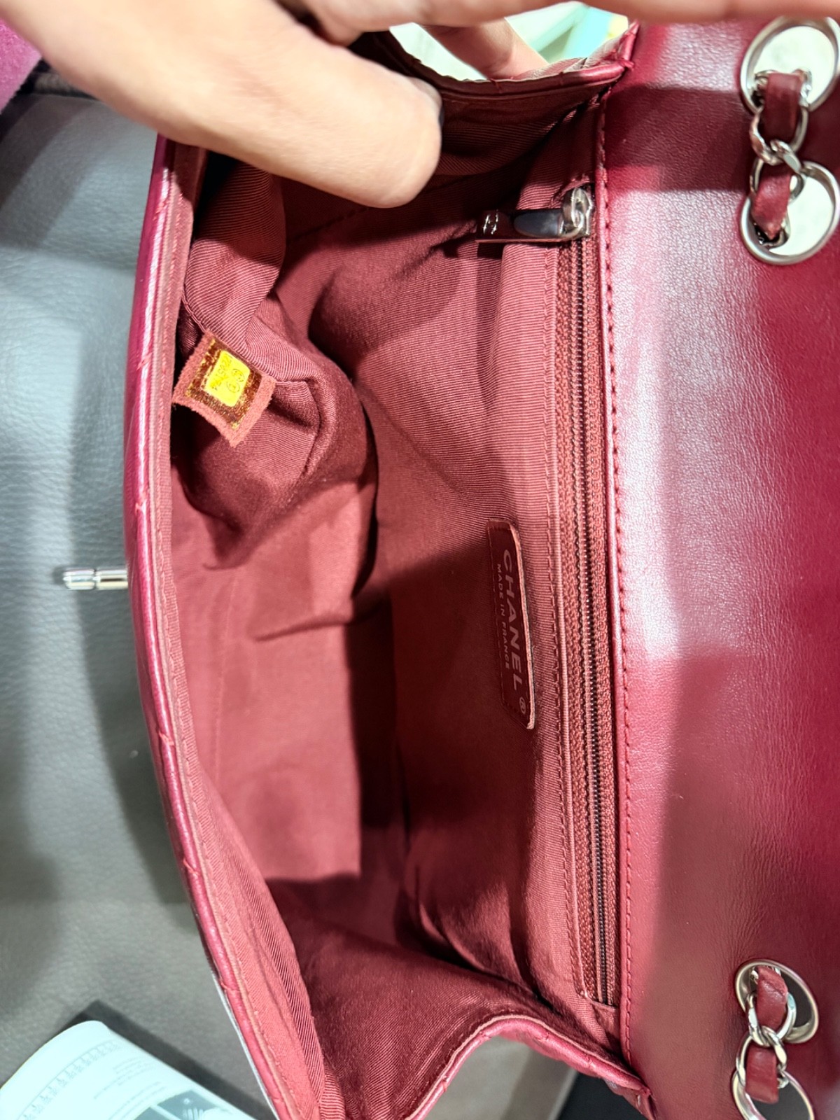 Chanel chevron handbag