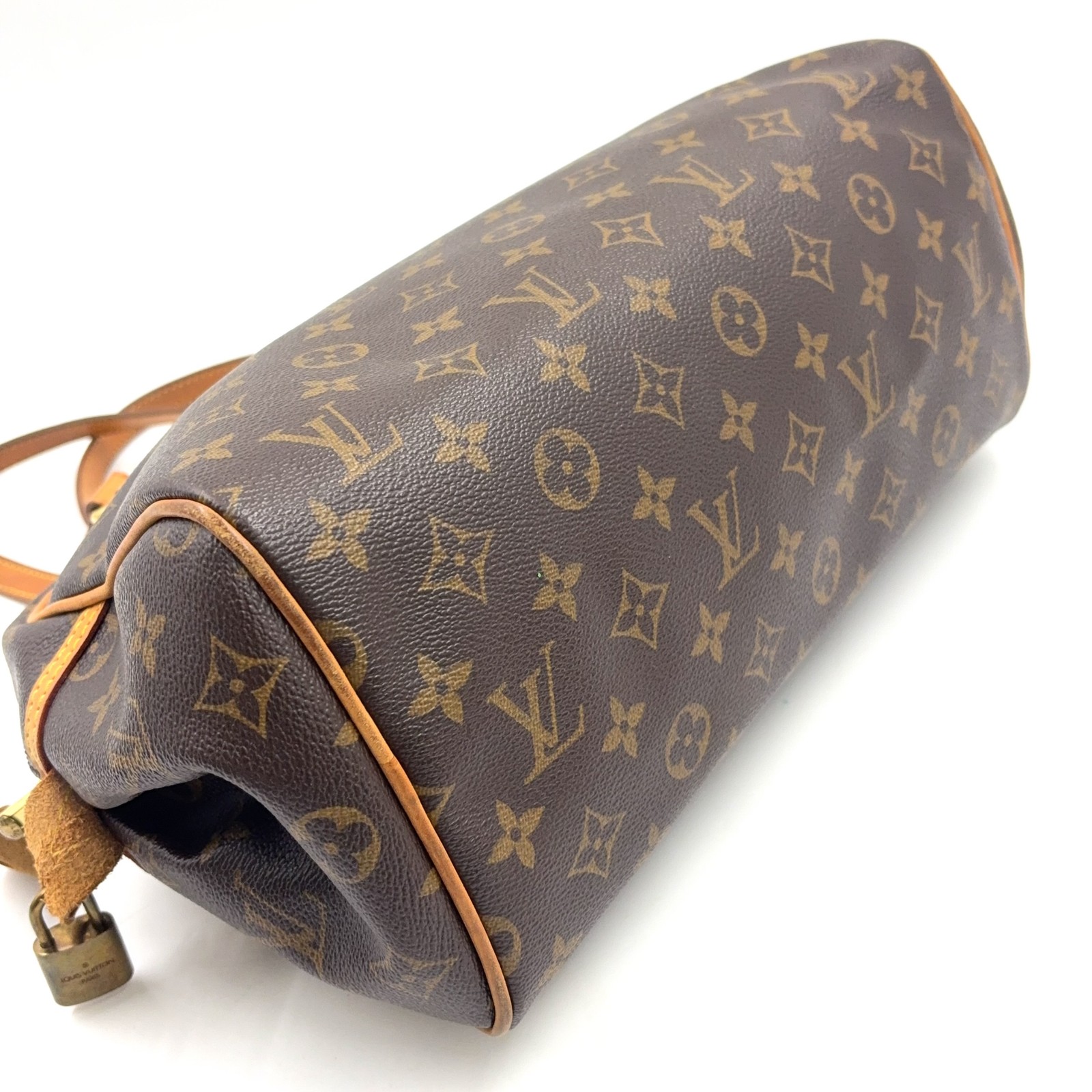 LOUIS VUITTON Montorgueil PM monogram Shoulder bag Brown Leather PVC M95565