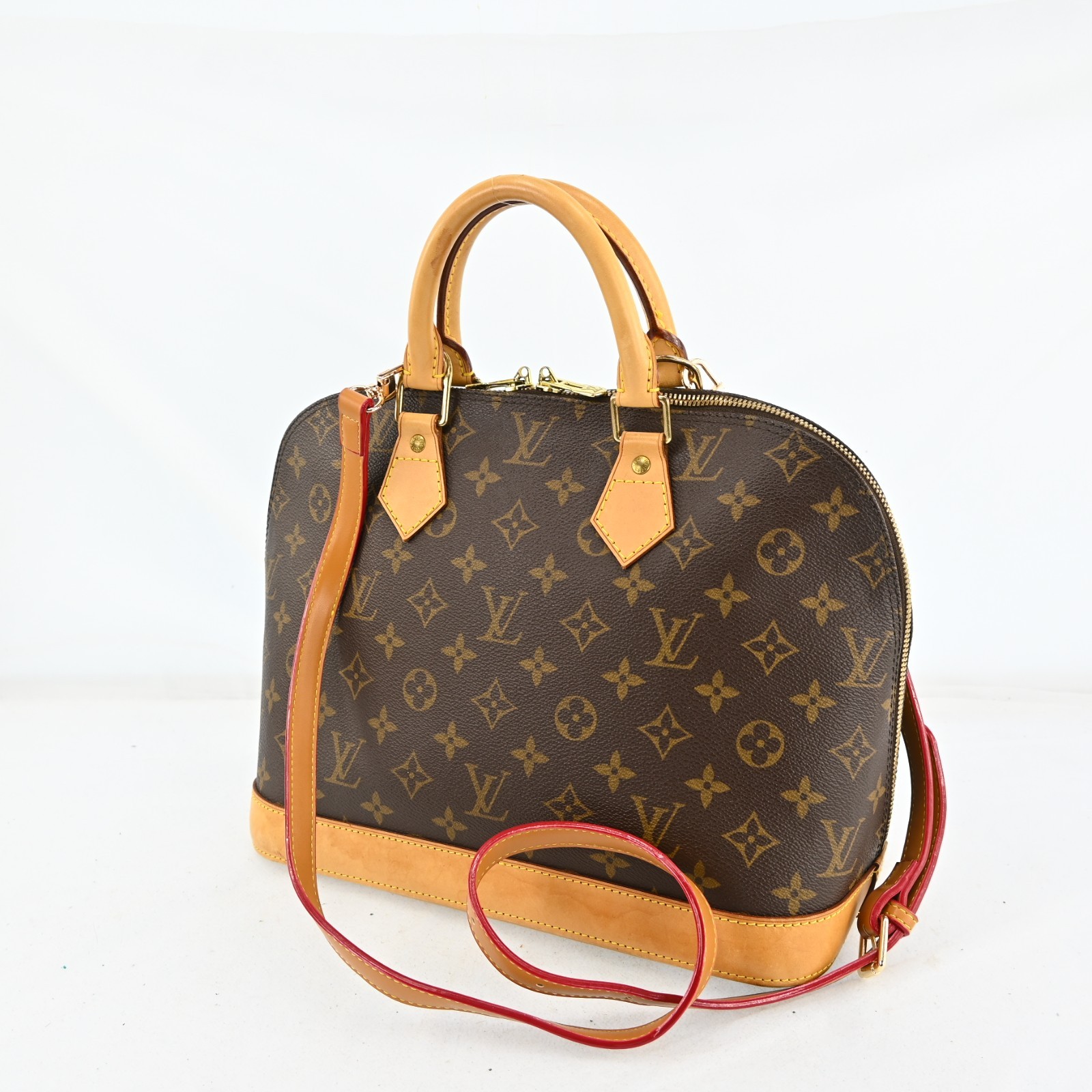 Authentic Louis Vuitton Monogram Alma Hand Bag Purse M51130 LV P4958YR803