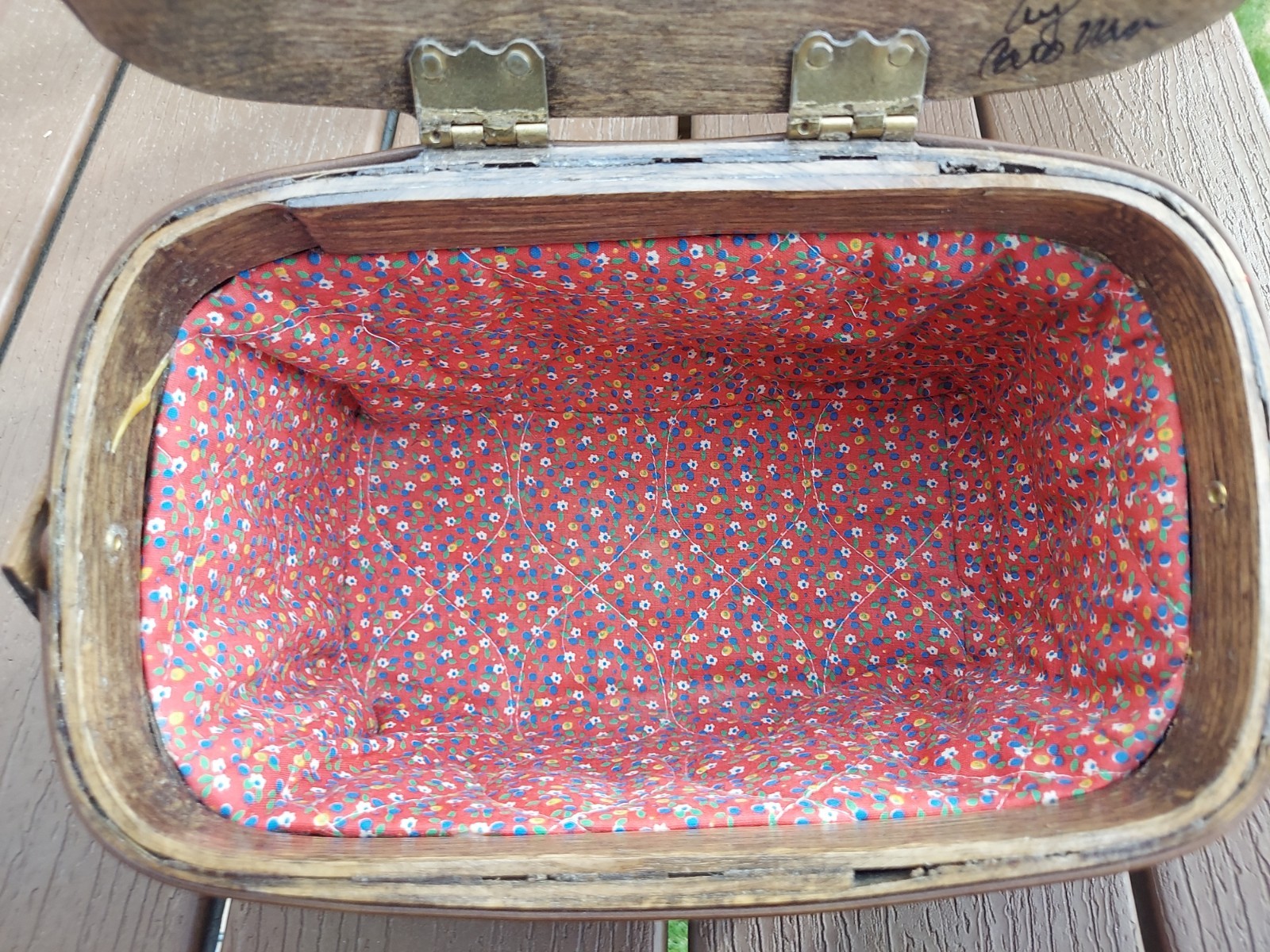 Signed Caro Nan Wood Basket Purse ~ Horse Racing Theme for Hershey Country Club