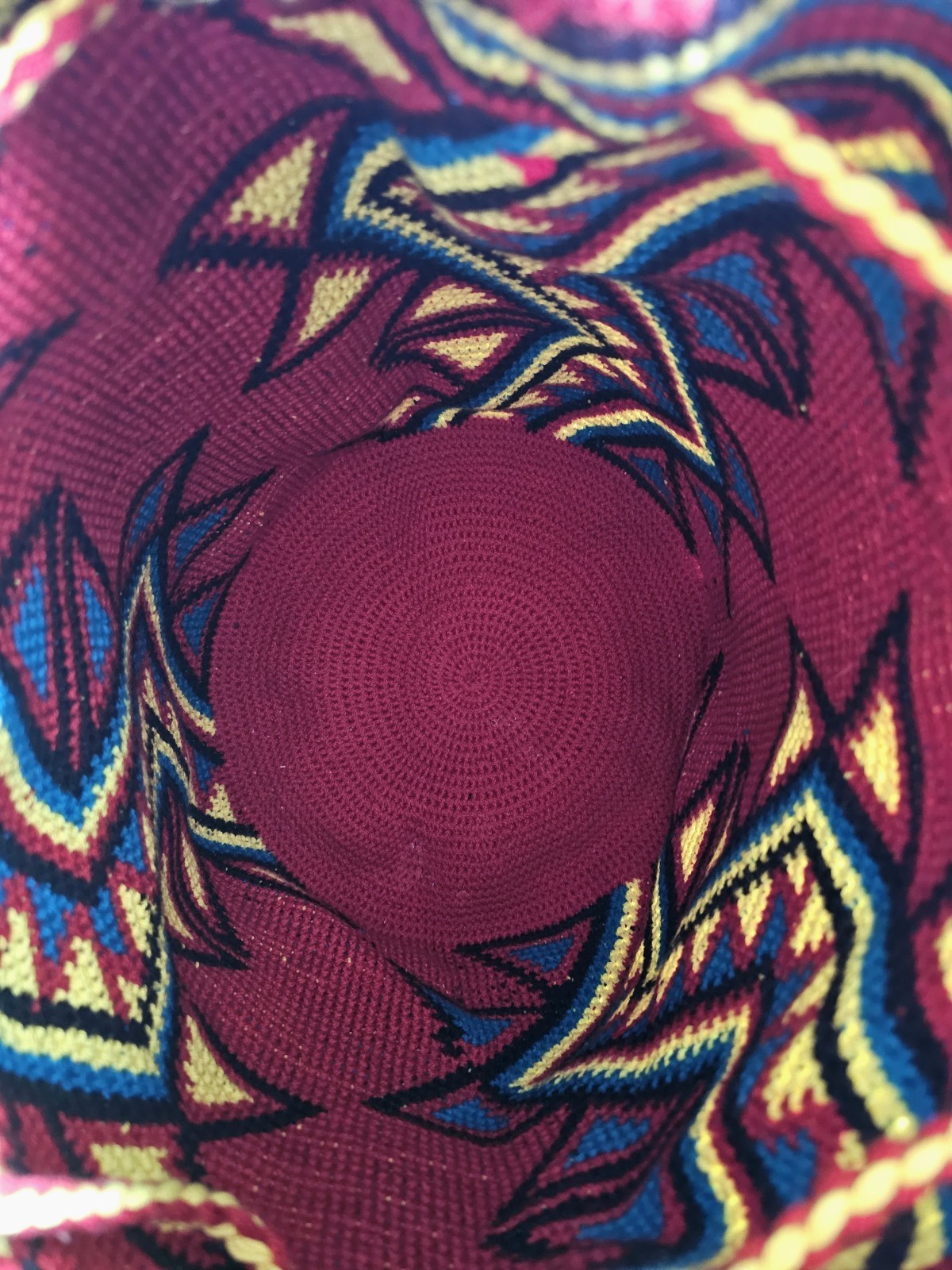 Authentic Handwoven Colombian Wayuu Mochila Bucket Bag – Boho Crossbody