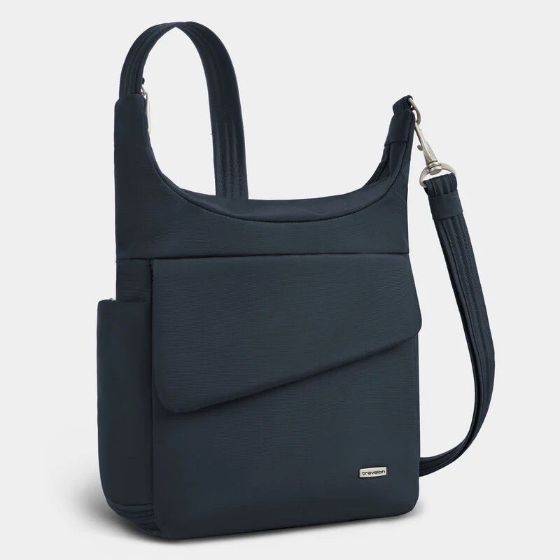 TRAVELON Anti-Theft Classic Messenger Bag Midnight NWT $88