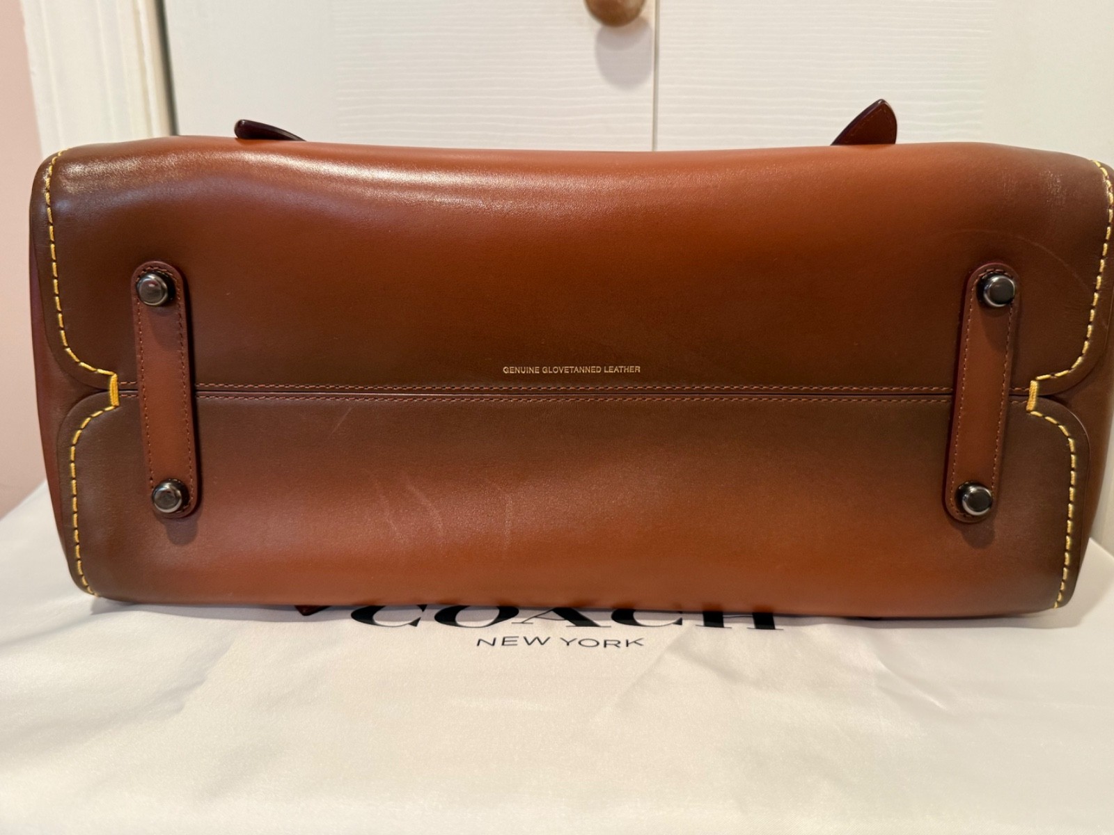 Coach The Mailbox Bag 35 Color: Saddle