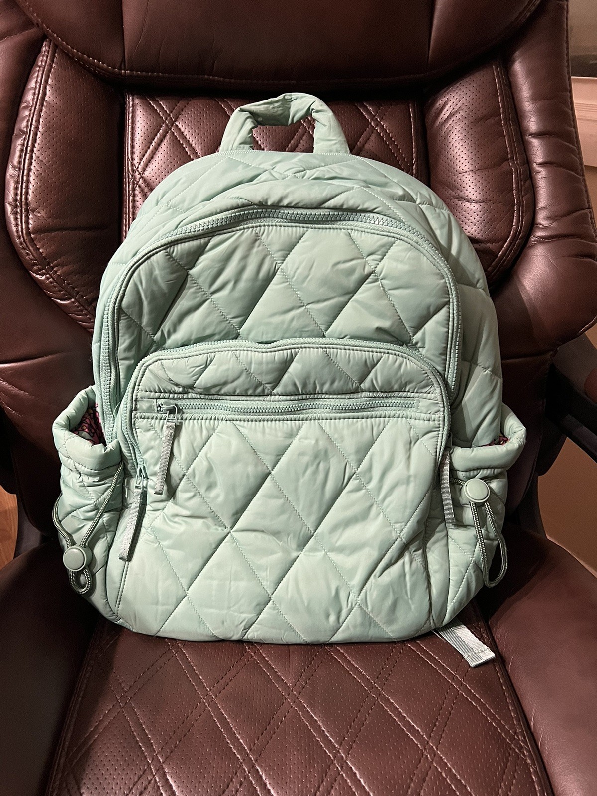 Vera Bradley BERYL GREEN Bancroft Backpack Large