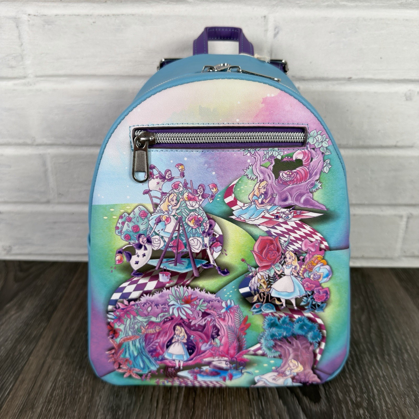 Loungefly Disney Alice In Wonderland Scenes Mini Backpack New 2026