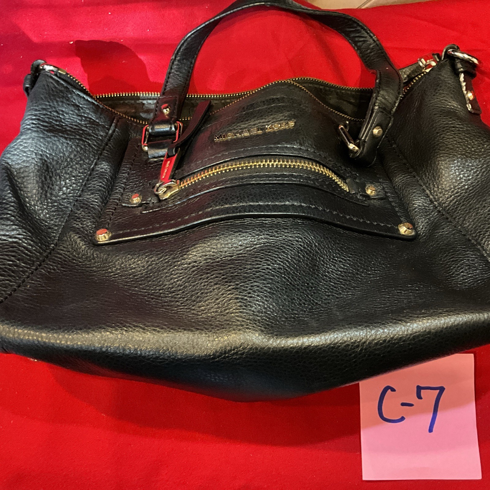 Michael Kors Black Leather Purse. Please See Pictures. Read Description.