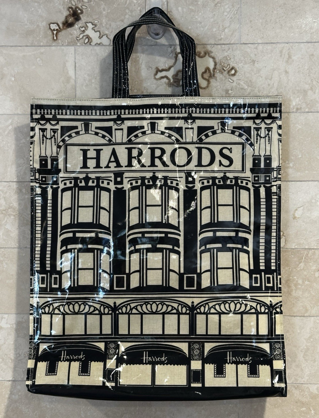 Harrods Of London Shopping Tote Bag Souvenir Map Of London UK Tourist England
