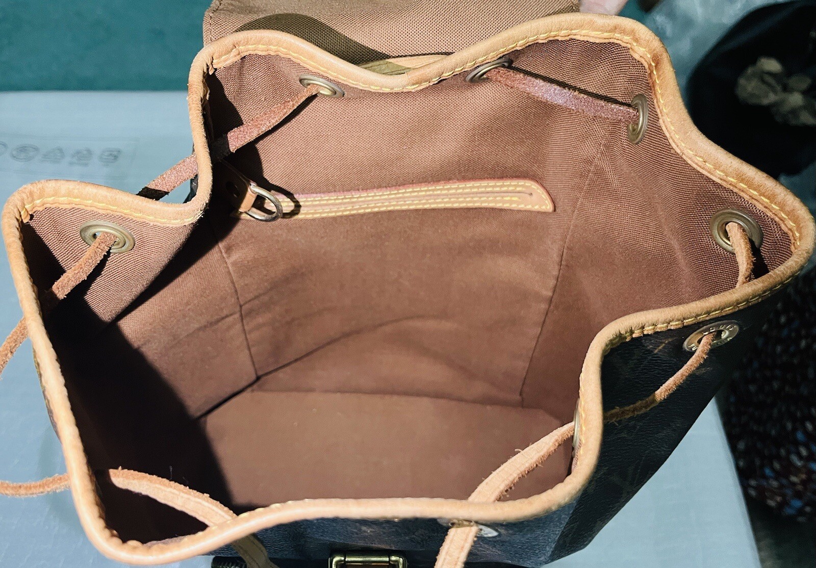 Louis Vuitton LV Monogram MONTSOURIS MM Backpack Browns Bag M51136 – VERY GOOD**