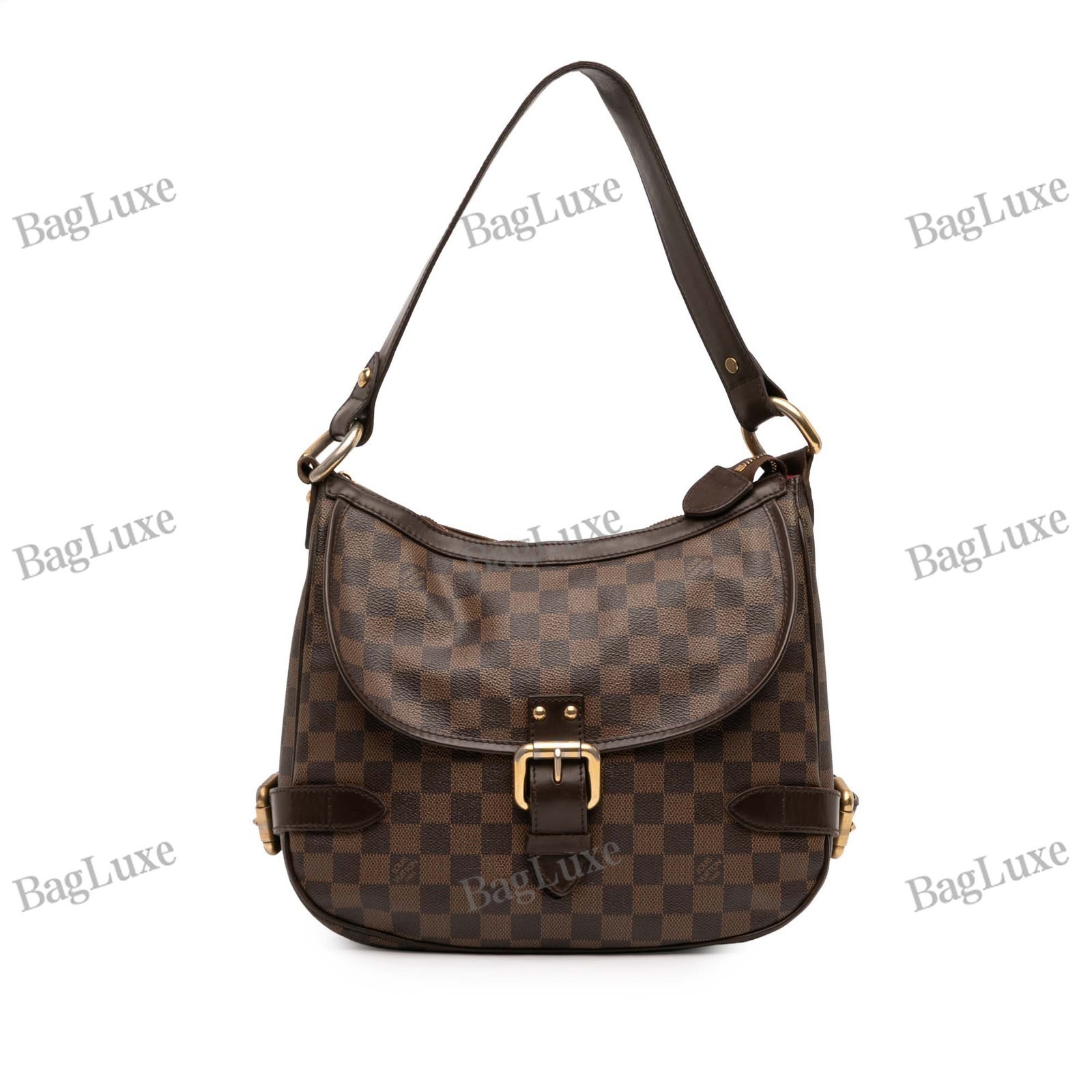 Louis Vuitton LV Damier Ebene Highbury Pre-Loved Brown Bag