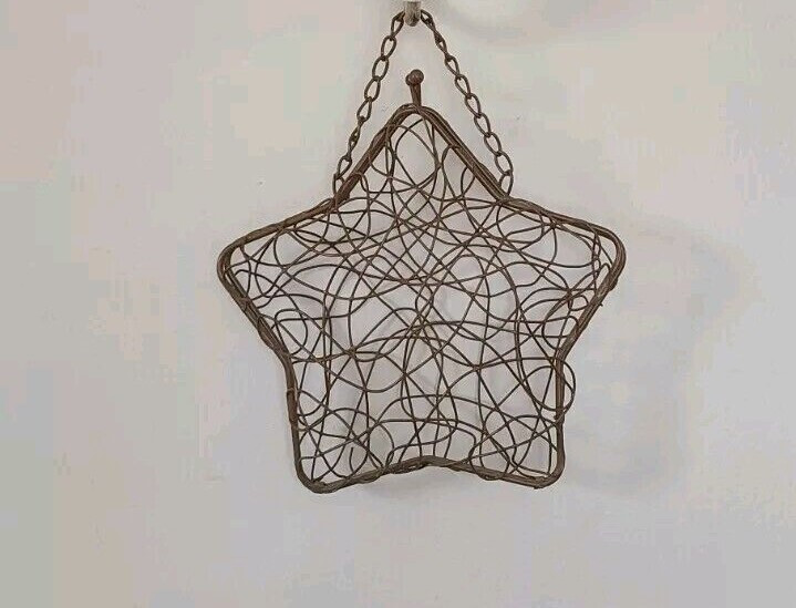 Purse Vintage Brass Wire Cage Star Shaped Purse or can be an Ornament