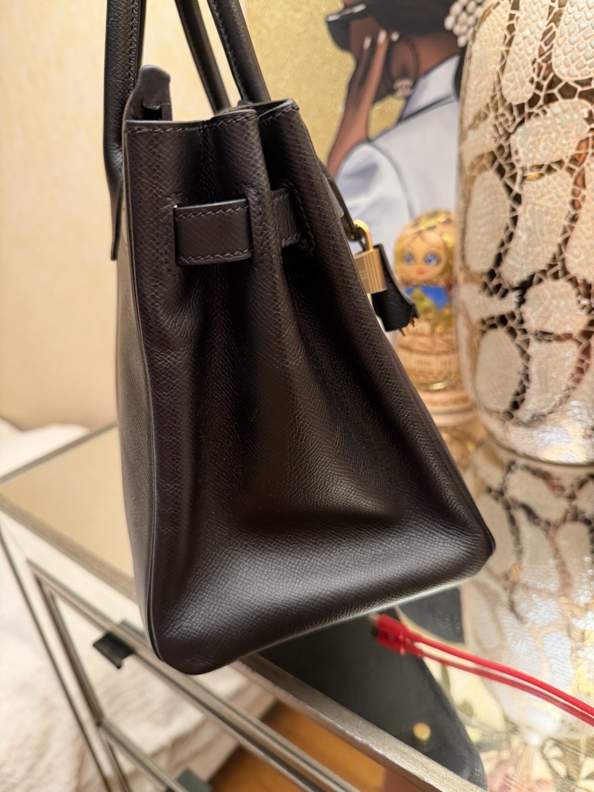 2019 Authentic HERMÈS 30 Birkin Noir Black Epsom GHW