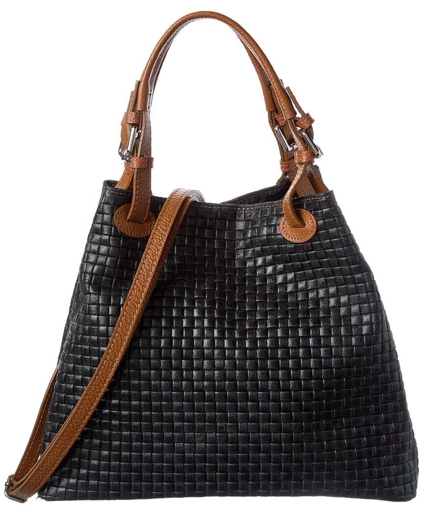 Italian Leather Shoulder Bag Women’s Black