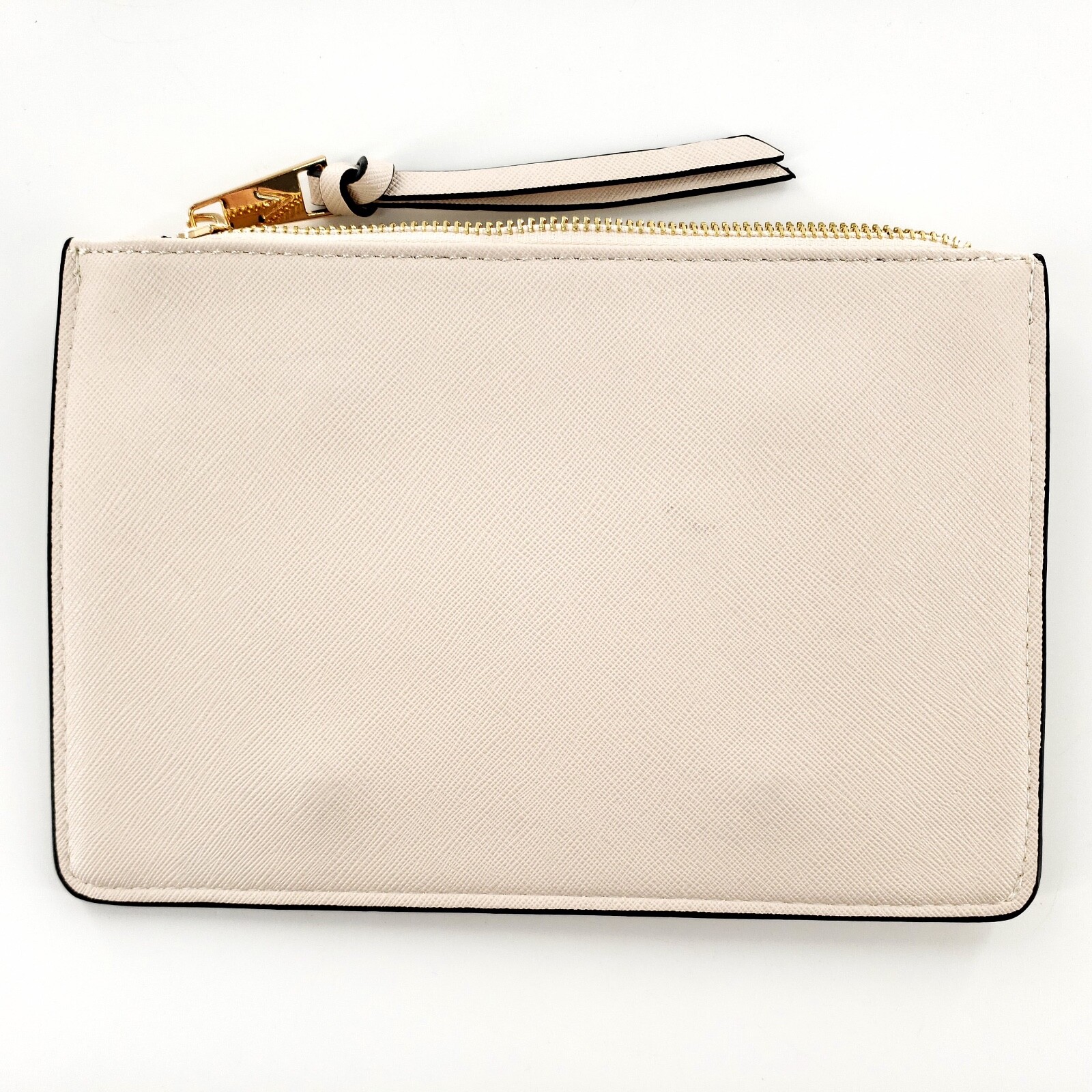 Vanessa Williams Lush Collection Zip Pouch Off White 9″ x 6″ Brand New w/ Tag